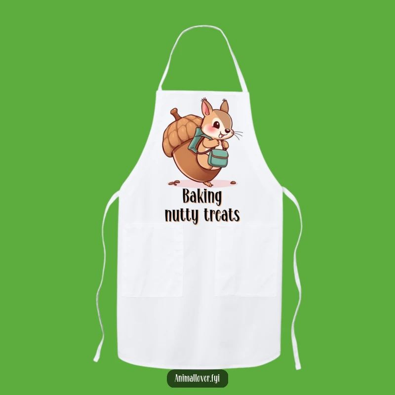Funny Cheeky Squirrel Apron: Backpack Chef, Nutty Kitchen Funny Gift!