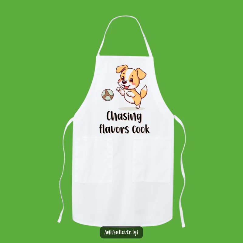 Funny Fetching Dog Apron: Cook with Happy Pup Energy