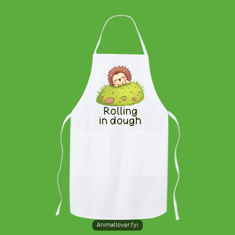 Funny Hedgehog Rolling Apron: Cook with Joy and Carefree Spirit