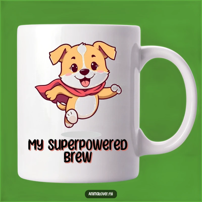 Funny Dog Cape Mug: Super Energy, The Perfect Funny Gift for Dog Lovers!