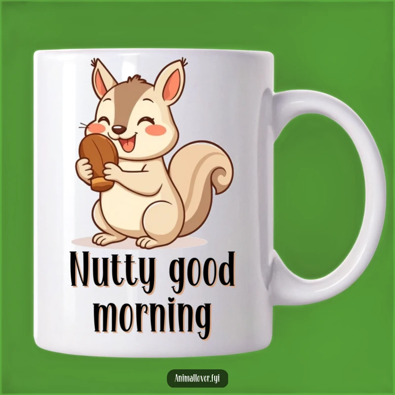Funny Squirrel Thumbs Up Mug: Cheerful Nut Lover - Hilarious Gift for Animal Fans