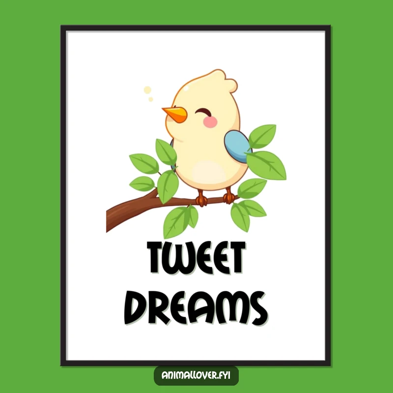 Funny Bird Chirping Digital Art: Instant Melody, The Best Funny Gift for Art Lovers!