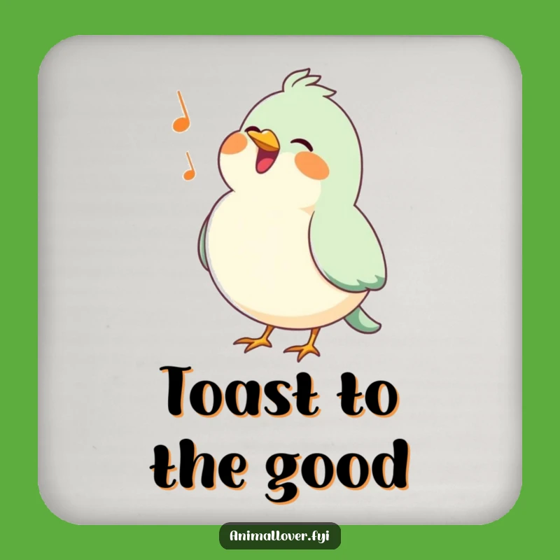 Funny Bird Drink Coasters: Cheerful Tune Protection for Your Surfaces
