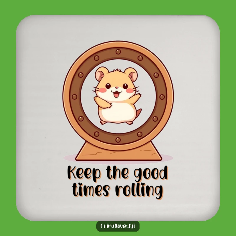 Funny Hamster Wheel Coasters: Protect Your Surfaces, The Smart Funny Gift!