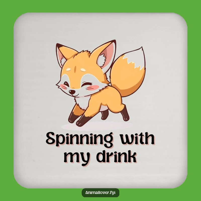 Funny Fox Tail Coaster: Protect Surfaces with Playfulness! Funny Gift!