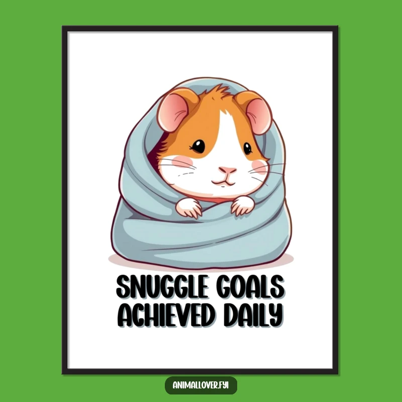 Free Printable Guinea Pig Wall Art: Cozy Critter Humor Downloadable Art