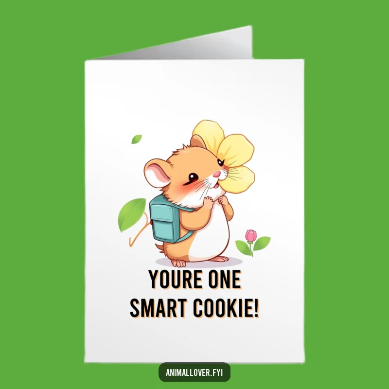 Free Printable Hamster Congrats Card: Explorer Gift Funny Downloadable