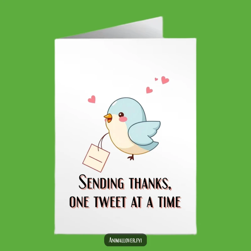 Free Printable Thank You Card: Birdy Note, Your Heartfelt Downloadable Appreciation Gift!
