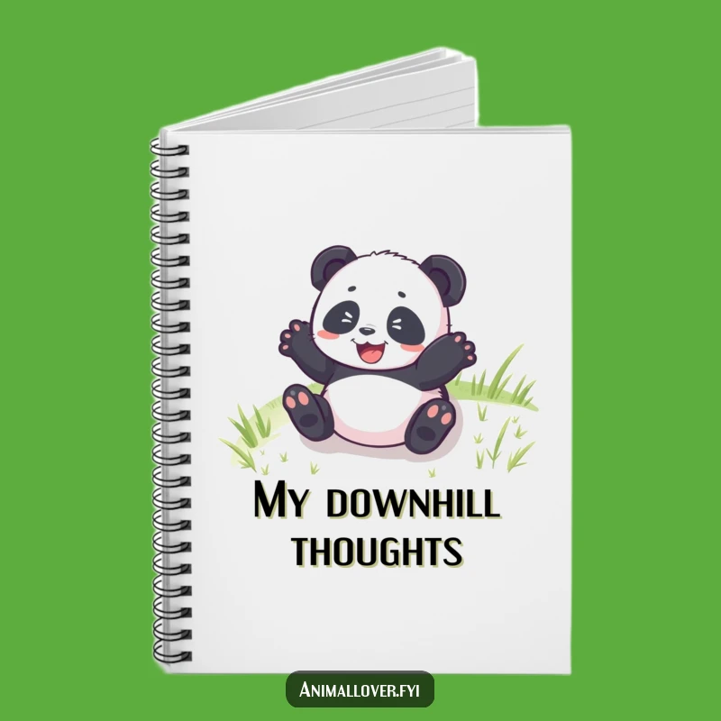 Funny Panda Cub Rolling Notebook: Jot Down Ideas with Hilarious Joyful Flair