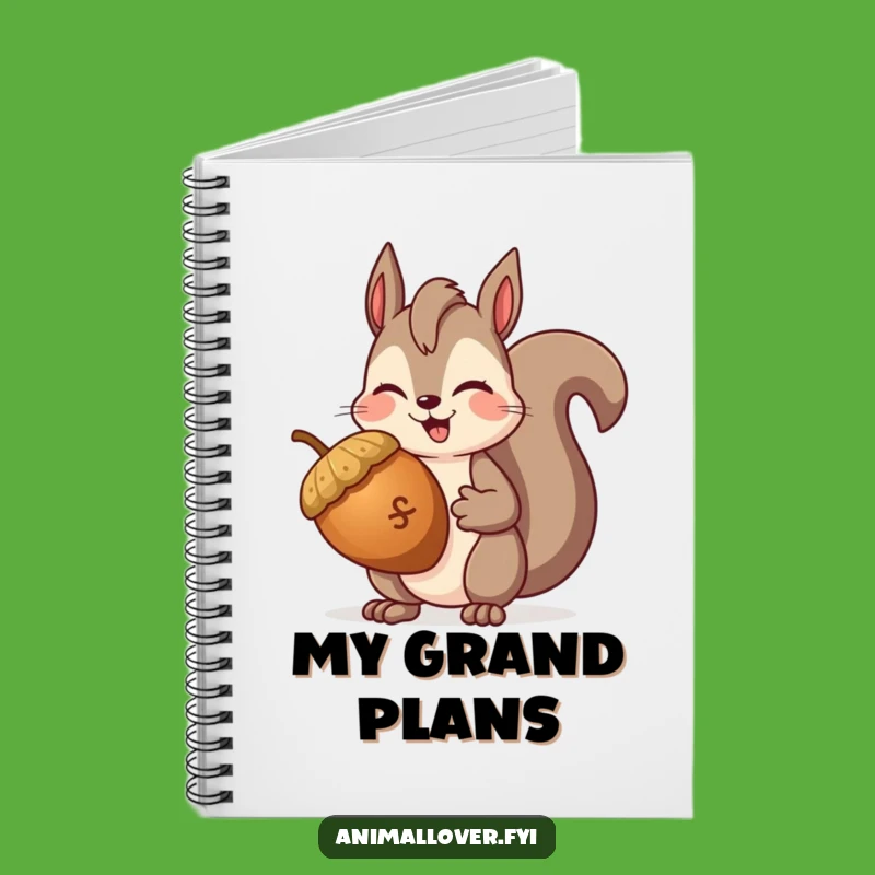 Funny Squirrel Winking Notebook: Jot Down Thoughts with Hilarious Acorn Ideas