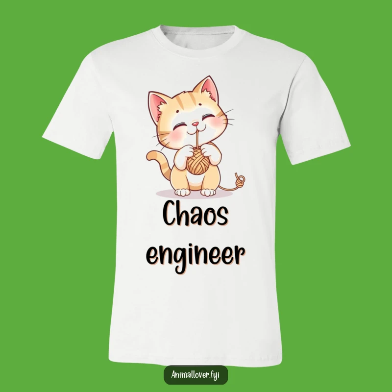 Funny Cat Yarn Ball T-Shirt: Unleash Your Inner Kitten with This Hilarious Feline Apparel!