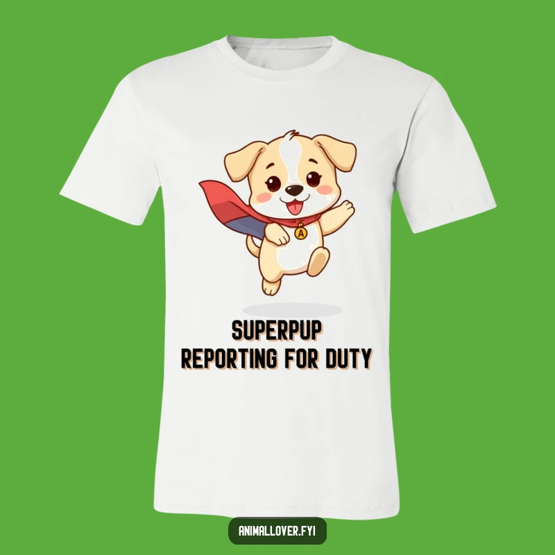 Funny Brave Puppy Cape T-Shirt: Unleash Your Inner Hero with This Hilarious Tee