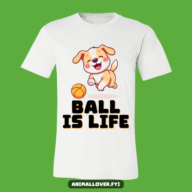 Funny Dog Chasing T-Shirt: Playful Pup's Best Moments, Fun Tee