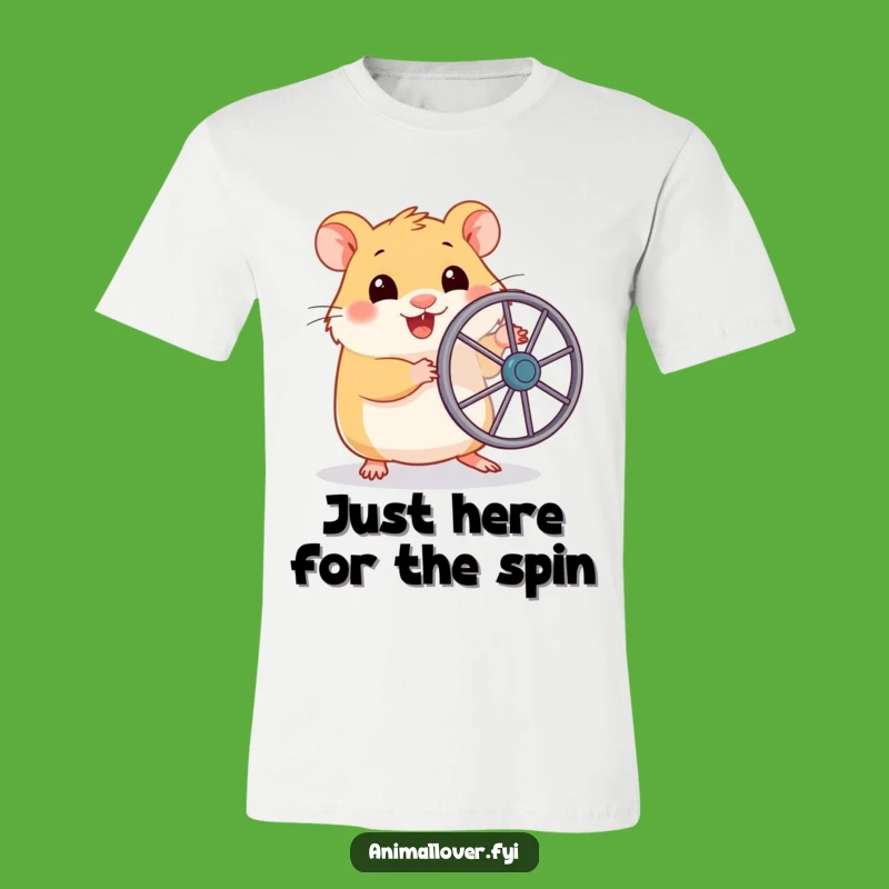 Funny Hamster Running Wheel T-Shirt: Cute Pet Lover Tee for Giggles