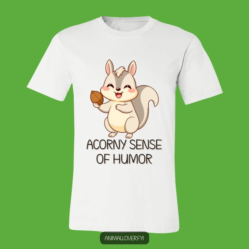 Funny Happy Squirrel Nut T-Shirt: Wear Your Generosity with This Hilarious Tee