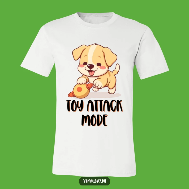 Funny Puppy Pouncing T-Shirt: Playful Dog Lover Tee, Cute & Funny