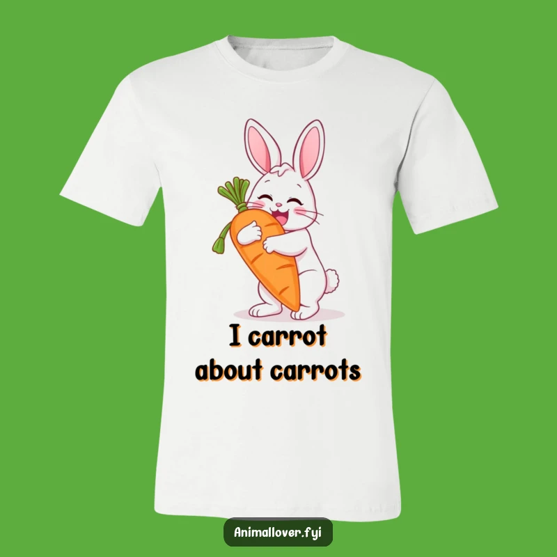 Funny Happy Bunny Hugging Giant Carrot T-Shirt: A Hilarious Gift for All