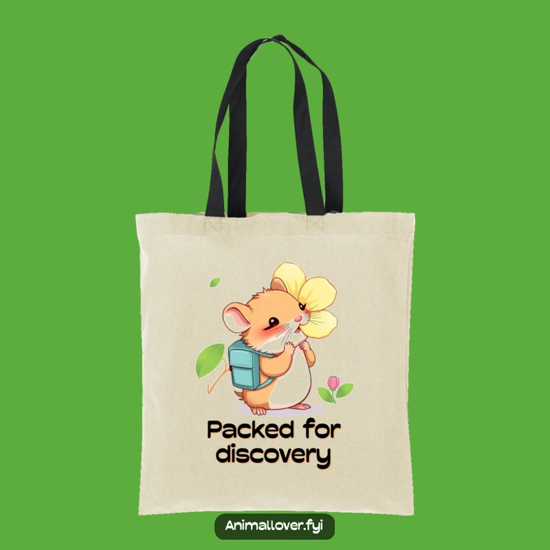 Funny Hamster Backpack Tote Bag: Explorer Accessory - Eco-Friendly Gift